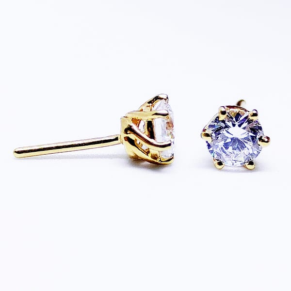 CLASSIC - Solitaire Earrings - Yellow - 2